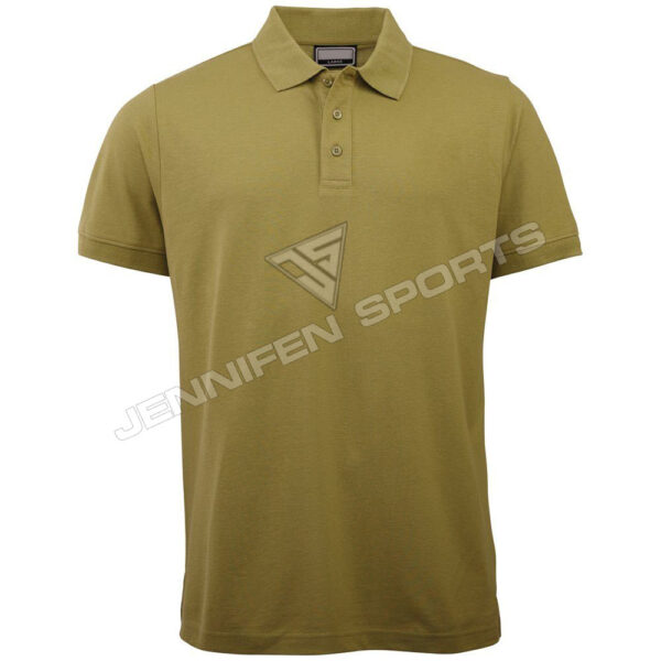 MEN'S 100% COTTON FABRIC SHORT SLEEVE POLO T-SHIRT EMBROIDERED LOGO ON CHEST JS-PS-34
